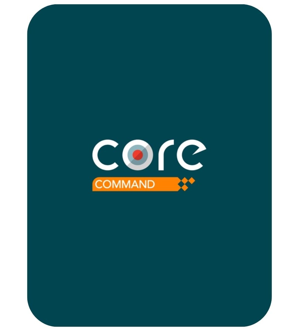 Core Command logo on dark blue background